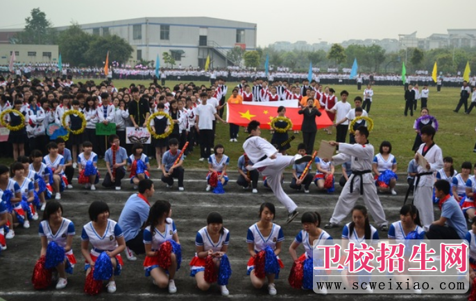 成都衛校運動會入場式表演