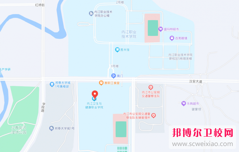 內(nèi)江衛(wèi)生與健康職業(yè)學(xué)院地址在哪里，哪個(gè)地區(qū)，哪個(gè)城市?